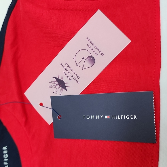 TOMMY HILFIGER RED WHITE BLUE LONG SLEEVES SHIRT, MEDIUM - Picture 8 of 10